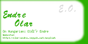 endre olar business card